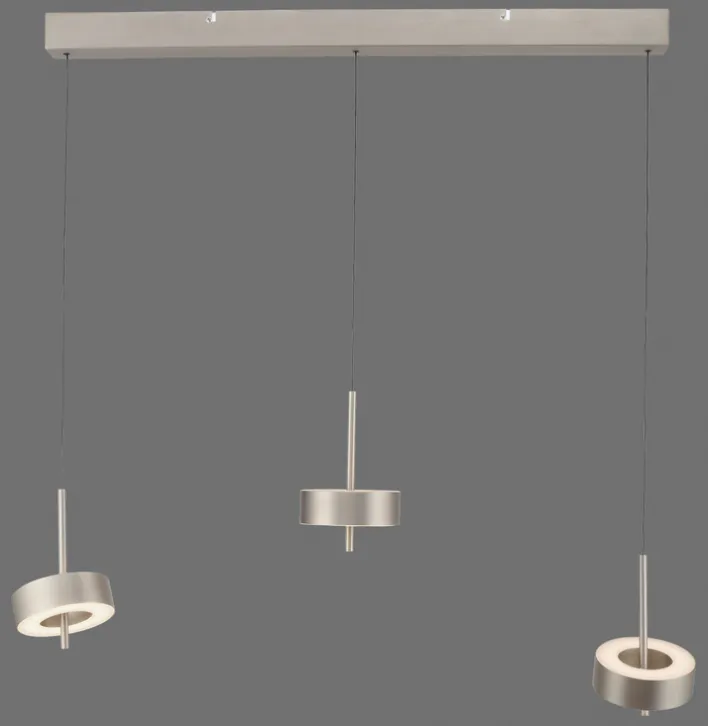 Paul Neuhaus LED Balkenpendel Q-ROTATE 3-flg Nickelfarbig