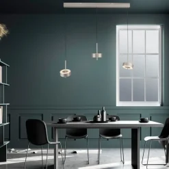 Paul Neuhaus LED Balkenpendel Q-ROTATE 3-flg Nickelfarbig