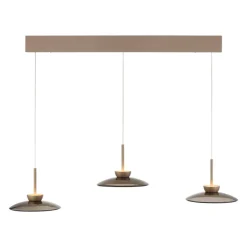 Paul Neuhaus LED Balkenpendel PURE MOON 3-flg bronze
