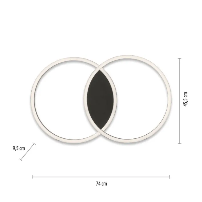 Paul Neuhaus LED Deckenlampe Q-MARKO schwarz
