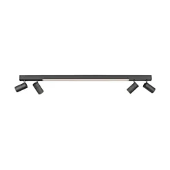 Paul Neuhaus LED Deckenlampe mit 4 Spots PURE-LINES anthrazit