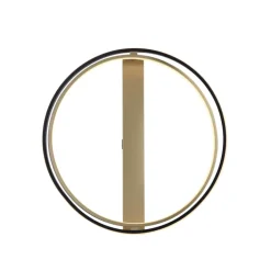 Paul Neuhaus LED Deckenlampe Q-BELUGA rund Messing/ Schwarz matt