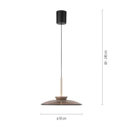 Paul Neuhaus LED Pendelleuchte PURE E-MOON 1-flg bronze