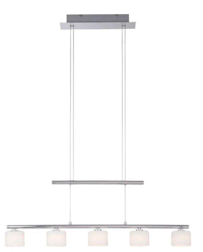 Paul Neuhaus LED Pendelleuchte HYDRA 5-flg stahlfarbig