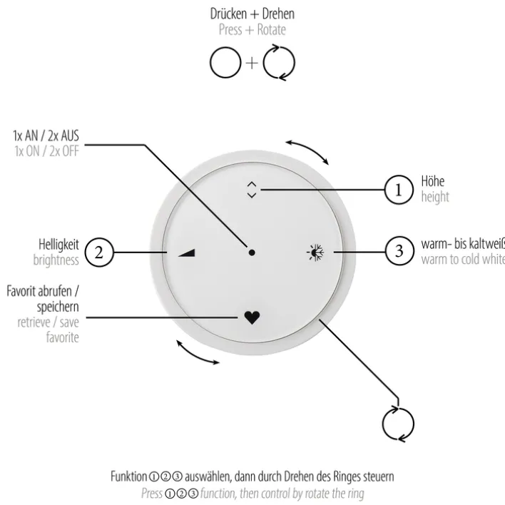 Paul Neuhaus LED Pendelleuchte E-POPUP 120 cm messingfarbig/braun