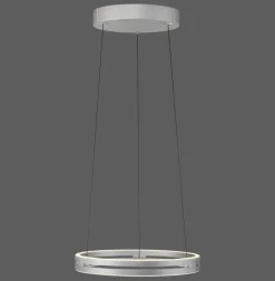 Paul Neuhaus LED Pendelleuchte PURE E-LOOP Aluminium Ø 50 cm Alu-/Nickelfarbig