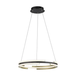 Paul Neuhaus LED Pendelleuchte Q-BELUGA Messing/ Schwarz matt