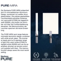 Paul Neuhaus LED Stehlampe PURE-MIRA alufarbig