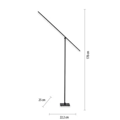 Paul Neuhaus LED Stehlampe PURE-GRAFO schwarz