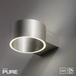 Paul Neuhaus LED Wandlampe PURE CLIPSE 15 cm aluminium