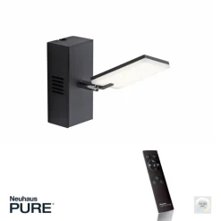 Paul Neuhaus LED Wandleuchte mit Spot PURE-MIRA schwarz