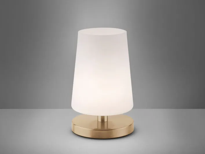 Paul Neuhaus Retrofit LED Tischlampe SONJA 23 cm mattmessing