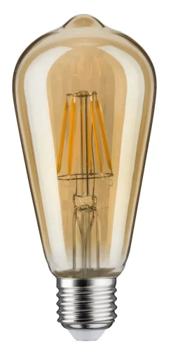 Paulmann LED Leuchtmittel AGL Kolben E27 / 6 Watt goldfarbig