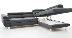 PHILL HILL Ecksofa BACKSTREET Stoffbezug Anthrazit ca. 275 x 230 cm