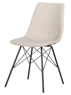 PHILL HILL Stuhl BLAKE beige-grau/schwarz matt