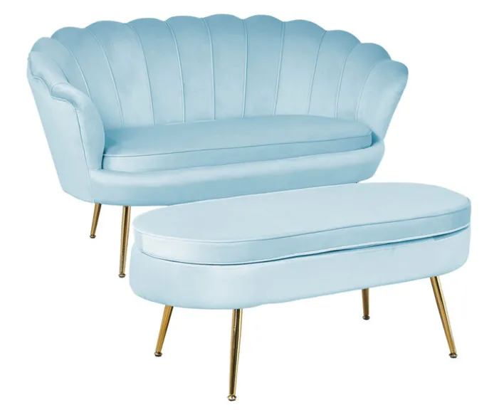 Polsterbank hellgrau