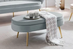 Polsterbank hellgrau