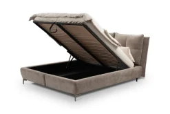 Polsterbett AURA 180 x 200 cm taupe