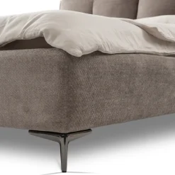 Polsterbett AURA 180 x 200 cm taupe