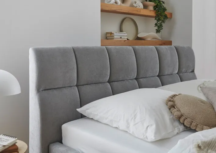 Polsterbett CANYON 209 x 110 x 228 cm Grau