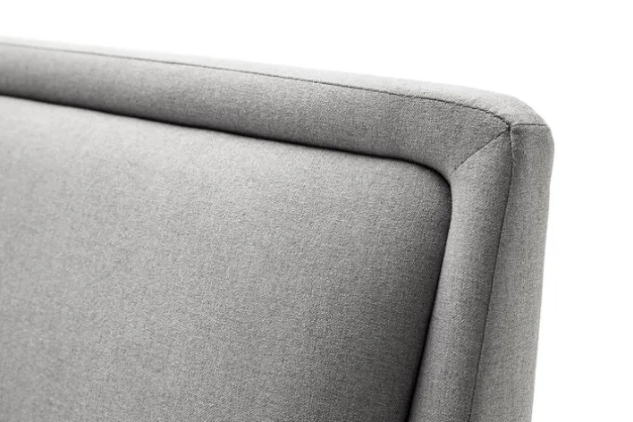 Polsterbett FRIEDA IIL 140 x 200 cm hellgrau