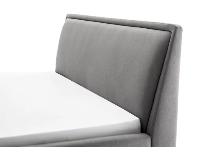 Polsterbett FRIEDA IIL 140 x 200 cm hellgrau