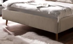 Polsterbett LOTTE 180 x 200 cm beige