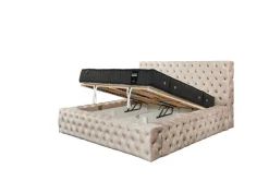 Polsterbett MATHÈO beige180 x 200cm