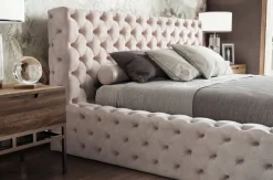 Polsterbett MATHÈO beige180 x 200cm