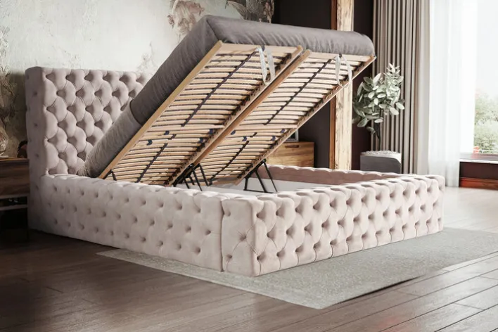 Polsterbett MATHÈO beige180 x 200cm