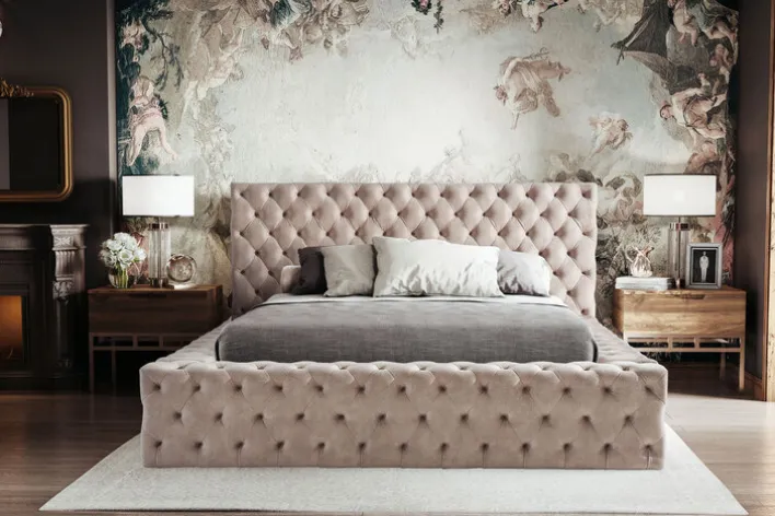 Polsterbett MATHÈO beige180 x 200cm