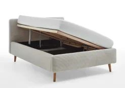 Polsterbett MATTIS 140 x 200 cm Cord beige