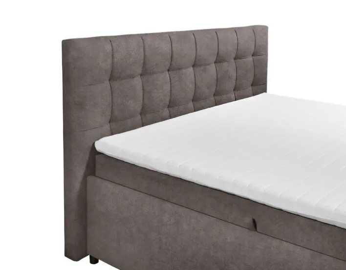 Polsterbett PORTOS 180 x 200 cm braun