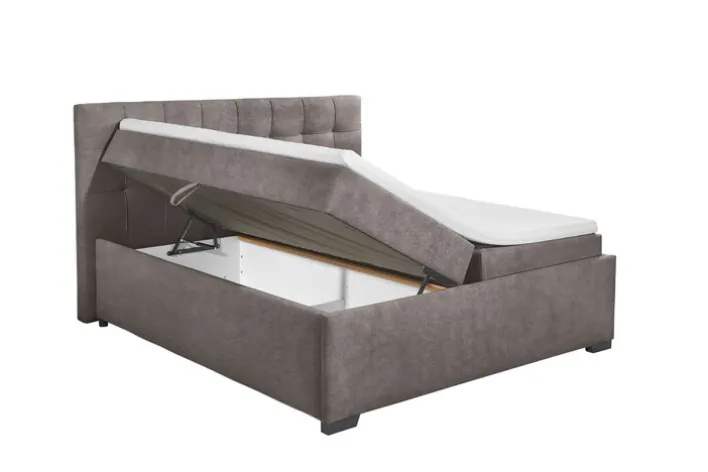 Polsterbett PORTOS 180 x 200 cm braun