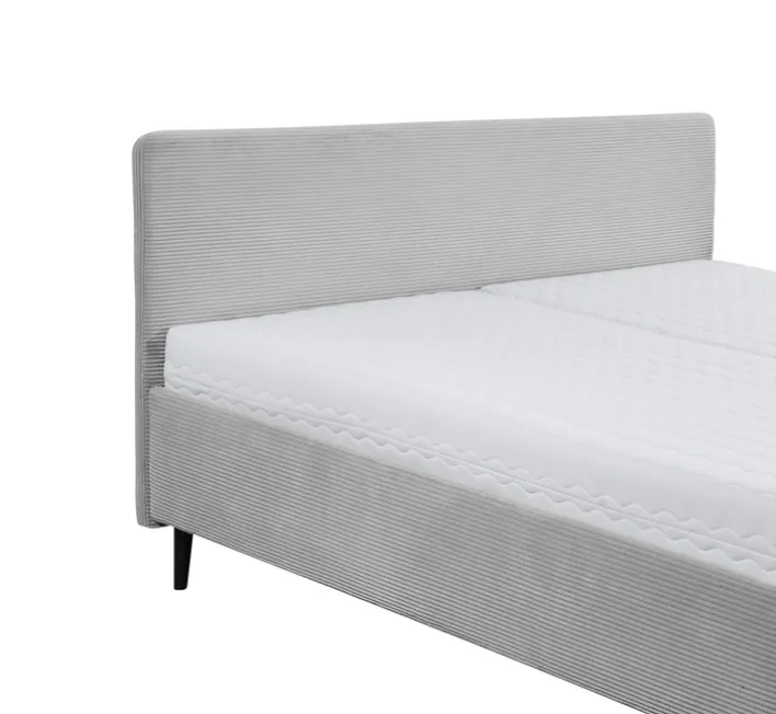 Polsterbett SALVADOR 180 x 200 cm silver