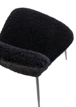 Polsterstuhl MARCUS Stoffbezug schwarz