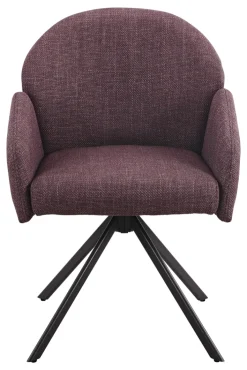 Polsterstuhl POLLY Microfaser Webstoff Wildberry