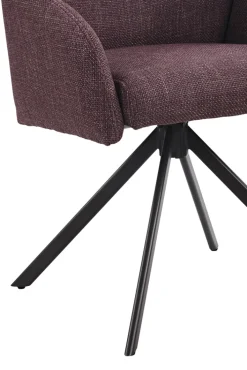 Polsterstuhl POLLY Microfaser Webstoff Wildberry