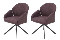 Polsterstuhl POLLY Microfaser Webstoff Wildberry