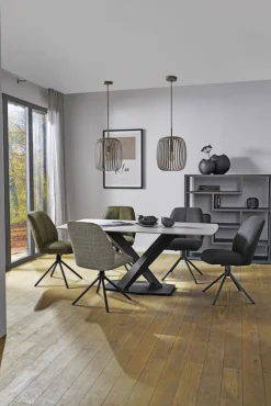 Polsterstuhl TAYLOR 49 x 88 cm grau anthrazit