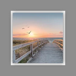 PRO ART Alu-Art Bild BEACH III 50 x 50 cm Aluminium/Glas mehrfarbig