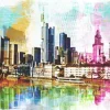 PRO ART Alu-Art Bild FRANKFURT AM MAIN 100 x 200 cm mehrfarbig