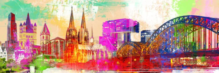 PRO ART Alu-Art Bild KÖLN I 150 x 50 cm