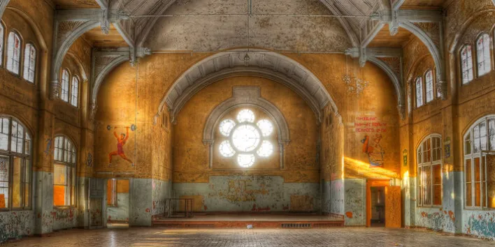 PRO ART Alu-Art Bild LOST WORKING HALL 100 x 200 cm