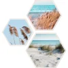 PRO ART Cut-Out Hexagone Bilder Set STRANDATMOSPHERE I 3-teilig