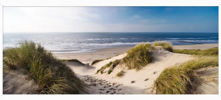 PRO ART Framed Art Oversized Bild SEA VIEW 50 x 124 cm mehrfarbig