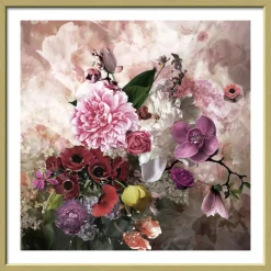 PRO ART Framed-Art Bild BAROQUE FLOWERMIX II 32,5 x 32,5 cm mehrfarbig