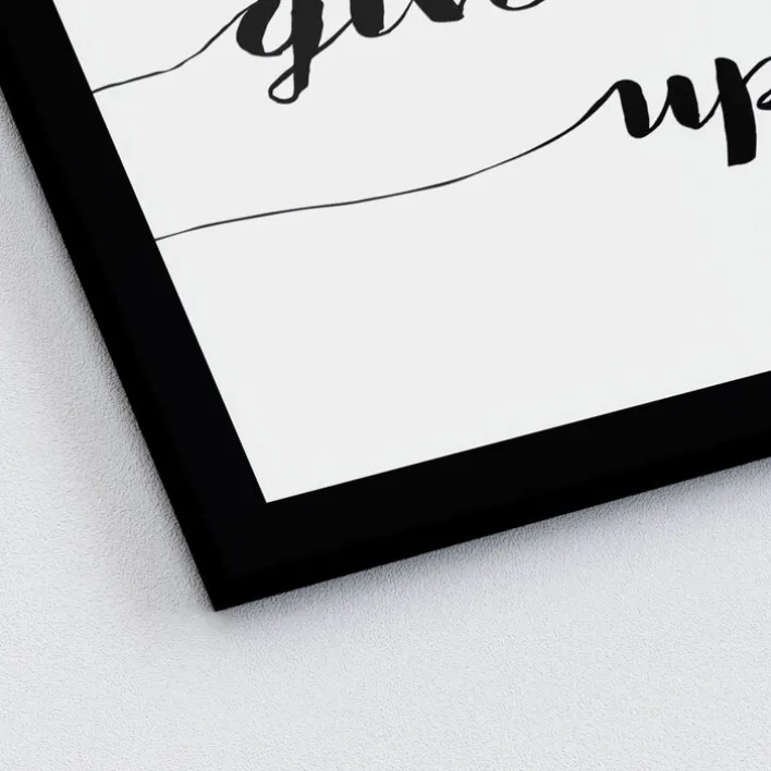 PRO ART Framed-Art Bild NEVER GIVE UP 33 x 33 cm