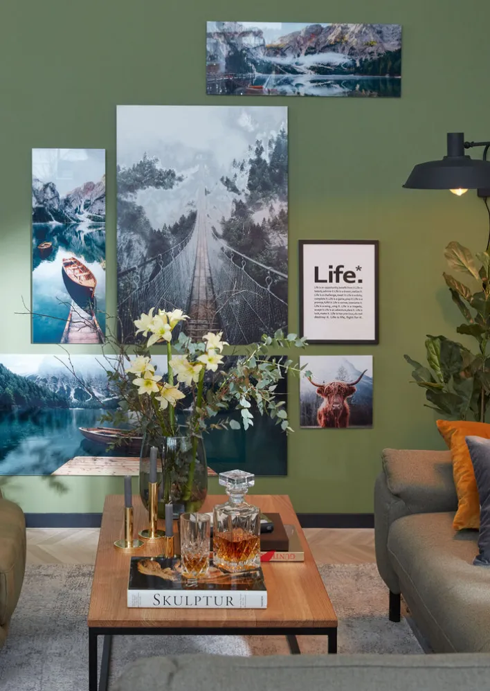 PRO ART Glas-Art Bild HIGHLAND CATTLE 30 x 30 cm mehrfarbig