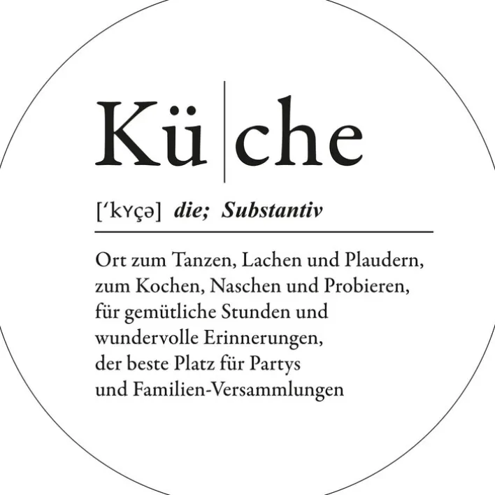 PRO ART Glasbild KÜCHE 20 cm